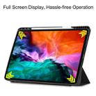 For iPad Pro 12.9 2022 / 2021 Colored Drawing Horizontal Flip TPU + PU Leather Tablet Case with Three-folding Holder & Sleep / Wake-up Function & Pen Slot(Big Eye ME) - 8
