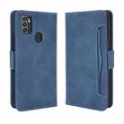 For ZTE Blade A7s 2020 Skin Feel Calf Pattern Horizontal Flip Leather Case with Holder & Card Slots & Photo Frame(Blue) - 1