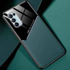 For OPPO Reno5 Pro / Reno5 All-inclusive Leather + Organic Glass Protective Case with Metal Iron Sheet(Green) - 1