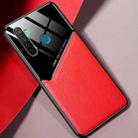 For OPPO Realme 5 All-inclusive Leather + Organic Glass Protective Case with Metal Iron Sheet(Red) - 1