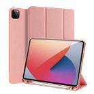 For iPad Pro 11 2022 / 2021 / 2020 DUX DUCIS Domo Series Horizontal Flip Magnetic TPU + PU Leather Tablet Case with Three-folding Holder & Pen Slot & Sleep / Wake-up Function(Pink) - 1