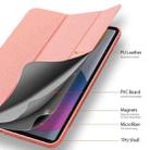 For iPad Pro 11 2022 / 2021 / 2020 DUX DUCIS Domo Series Horizontal Flip Magnetic TPU + PU Leather Tablet Case with Three-folding Holder & Pen Slot & Sleep / Wake-up Function(Pink) - 3