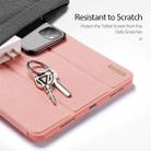 For iPad Pro 11 2022 / 2021 / 2020 DUX DUCIS Domo Series Horizontal Flip Magnetic TPU + PU Leather Tablet Case with Three-folding Holder & Pen Slot & Sleep / Wake-up Function(Pink) - 6