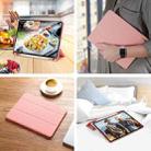For iPad Pro 11 2022 / 2021 / 2020 DUX DUCIS Domo Series Horizontal Flip Magnetic TPU + PU Leather Tablet Case with Three-folding Holder & Pen Slot & Sleep / Wake-up Function(Pink) - 11