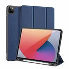 For iPad Pro 11 2022 / 2021 / 2020 DUX DUCIS Domo Series Horizontal Flip Magnetic TPU + PU Leather Tablet Case with Three-folding Holder & Pen Slot & Sleep / Wake-up Function(Blue) - 2