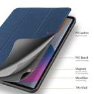 For iPad Pro 11 2022 / 2021 / 2020 DUX DUCIS Domo Series Horizontal Flip Magnetic TPU + PU Leather Tablet Case with Three-folding Holder & Pen Slot & Sleep / Wake-up Function(Blue) - 3