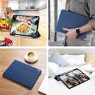 For iPad Pro 11 2022 / 2021 / 2020 DUX DUCIS Domo Series Horizontal Flip Magnetic TPU + PU Leather Tablet Case with Three-folding Holder & Pen Slot & Sleep / Wake-up Function(Blue) - 11