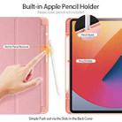 For iPad Pro 12.9 2022 / 2021 / 2020 DUX DUCIS Domo Series Horizontal Flip Magnetic TPU + PU Leather Tablet Case with Three-folding Holder & Pen Slot & Sleep / Wake-up Function(Pink) - 5