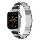 XingYao Series Two-tone Steel Watch Band For Apple Watch Ultra 49mm / Series 8&7 45mm / SE 2&6&SE&5&4 44mm / 3&2&1 42mm(Silver+Black) - 1