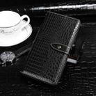 For OPPO Realme V11 idewei Crocodile Texture Horizontal Flip Leather Case with Holder & Card Slots & Wallet(Black) - 1