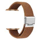 Braided + Stainless Steel Watch Band For Apple Watch Series 7 41mm / 6 & SE & 5 & 4 40mm / 3 & 2 & 1 38mm(Brown Yellow) - 1