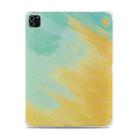 Shockproof IMD + TPU Watercolor Protective Tablet Case For iPad 10.2 / iPad Pro 10.5(Yellow) - 1