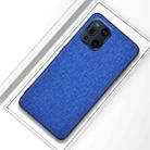 For OPPO Find X3 Shockproof Cloth Protective Case(Aqua Blue) - 1
