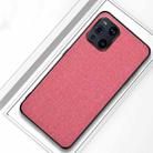 For OPPO Find X3 Shockproof Cloth Protective Case(Pink) - 1