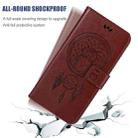 For Xiaomi Redmi Note 9 5G Wind Chime Owl Embossing Pattern Horizontal Flip Leather Case with Holder & Card Slots & Wallet(Brown) - 7