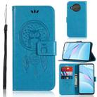 For Xiaomi Mi 10T Lite 5G Wind Chime Owl Embossing Pattern Horizontal Flip Leather Case with Holder & Card Slots & Wallet(Blue) - 1