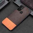 For Motorola Moto G30 Shockproof Splicing PU + Cloth Protective Case(Stitching Brown) - 1