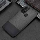 For Motorola Moto G30 Shockproof Splicing PU + Cloth Protective Case(Stitching Black) - 1