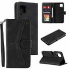 For Samsung Galaxy A42 5G Stitching Calf Texture Horizontal Flip Leather Case with Holder & Card Slots & Wallet(Black) - 1