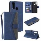 For Motorola Moto G30 / G10 Stitching Calf Texture Horizontal Flip Leather Case with Holder & Card Slots & Wallet(Dark Blue) - 1