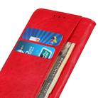 For OPPO A9 (2020) Magnetic Retro Crazy Horse Texture Horizontal Flip Leather Case with Holder & Card Slots(Red) - 6