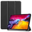 For iPad Pro 11 2022 / 2021 / 2018 Custer Texture  Leather Smart Tablet Case(Black) - 1