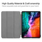 For iPad Pro 12.9 2022 / 2021 Custer Texture Horizontal Flip PU Leather Tablet Case with Three-folding Holder & Sleep / Wake-up Function(Grey) - 4