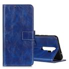 For OPPO A9 (2020) Retro Crazy Horse Texture Horizontal Flip Leather Case with Holder & Card Slots & Photo Frame & Wallet(Blue) - 1