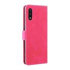 For Samsung Galaxy A02 / M02 Solid Color Skin Feel Magnetic Buckle Horizontal Flip Calf Texture PU Leather Case with Holder & Card Slots & Wallet(Rose Red) - 3