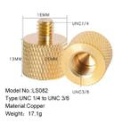 BEXIN LS082 2 PCS 3/8 inch Female Thread to 1/4 inch Male Conversion Screws - 2