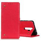 For OPPO A9 (2020) Copper Buckle Retro Crazy Horse Texture Horizontal Flip Leather Case with Holder & Card Slots & Wallet(Red) - 1