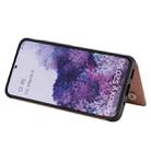 For Samsung Galaxy S20 Flower Embossing Pattern Shockproof Protective Case with Holder & Card Slots & Photo Frame(Rose Gold) - 6