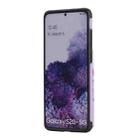 For Samsung Galaxy S20+ Flower Embossing Pattern Shockproof Protective Case with Holder & Card Slots & Photo Frame(Purple) - 3