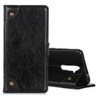 For OPPO A9 (2020) Copper Buckle Nappa Texture Horizontal Flip Leather Case with Holder & Card Slots & Wallet(Black) - 1