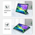 For iPad Pro 11 2022 / 2021 / 2020 Mutural Pinyue Series PC + TPU Horizontal Flip Leather Tablet Case with Holder & Pen Slot & Sleep / Wake-up Function(Mint Green) - 3