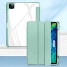 For iPad Pro 12.9 2022 / 2021 / 2020 Mutural Pinyue Series PC + TPU Horizontal Flip Leather Tablet Case with Holder & Pen Slot & Sleep / Wake-up Function(Mint Green) - 1