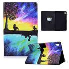 For Lenovo Tab M10 HD 2nd Gen TB-X306X Colored Drawing Horizontal Flip Leather Case with Holder & Card Slots & Sleep / Wake-up Function(Starry Sky Reflection) - 1