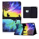 For Samsung Galaxy Tab A 10.1 (2019) T510 Electric Pressed TPU Colored Drawing Horizontal Flip Leather Case with Holder & Pen Slot(Starry Sky Reflection) - 1
