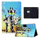 For Huawei MediaPad T10 / T10s / Honor Pad 6 Electric Pressed TPU Colored Drawing Horizontal Flip Leather Case with Holder & Pen Slot(Glasses Giraffe) - 1