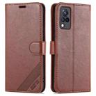 For vivo S9 AZNS Sheepskin Texture Horizontal Flip Leather Case with Holder & Card Slots & Wallet(Brown) - 1