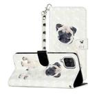 For Samsung Galaxy A12 3D Pattern Horizontal Flip Leather Case with Holder & Card Slots & Wallet(Pug) - 1