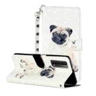 For Huawei P smart 2021 3D Painting Pattern Horizontal Flip Leather Case With Holder & Card Slots & Wallet(Pug) - 1