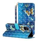 For OnePlus 8T 3D Painting Pattern Horizontal Flip Leather Case With Holder & Card Slots & Wallet(Butterfly) - 1