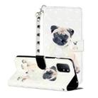 For OnePlus 8T 3D Painting Pattern Horizontal Flip Leather Case With Holder & Card Slots & Wallet(Pug) - 1