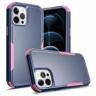 For iPhone 11 Pro Max TPU + PC Shockproof Protective Case (Royal Blue + Pink) - 1