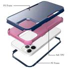 For iPhone 11 Pro Max TPU + PC Shockproof Protective Case (Royal Blue + Pink) - 7