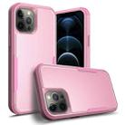 For iPhone 12 / 12 Pro TPU + PC Shockproof Protective Case(Pink) - 1