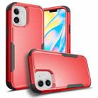 For iPhone 12 mini TPU + PC Shockproof Protective Case (Red + Black) - 1