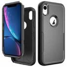 For iPhone XR TPU + PC Shockproof Protective Case(Black) - 1