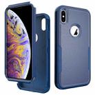 For iPhone X / XS TPU + PC Shockproof Protective Case(Royal Blue) - 1